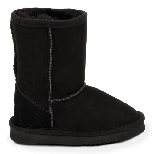 Childrens Classic Sheepskin Boots Black Extra Image 1